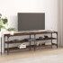 Mueble de TV madera contrachapada roble marrón 160x30x50