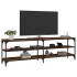 Mueble de TV madera contrachapada roble marrón 160x30x50