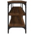 Mueble de TV madera contrachapada roble marrón 160x30x50
