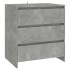 Aparador de madera contrachapada gris hormigón 70x41x75