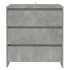 Aparador de madera contrachapada gris hormigón 70x41x75
