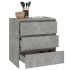 Aparador de madera contrachapada gris hormigón 70x41x75