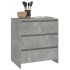 Aparador de madera contrachapada gris hormigón 70x41x75