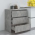 Aparador de madera contrachapada gris hormigón 70x41x75