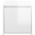 Cajón taburete madera contrachapada blanco brillo 40,5x40x40