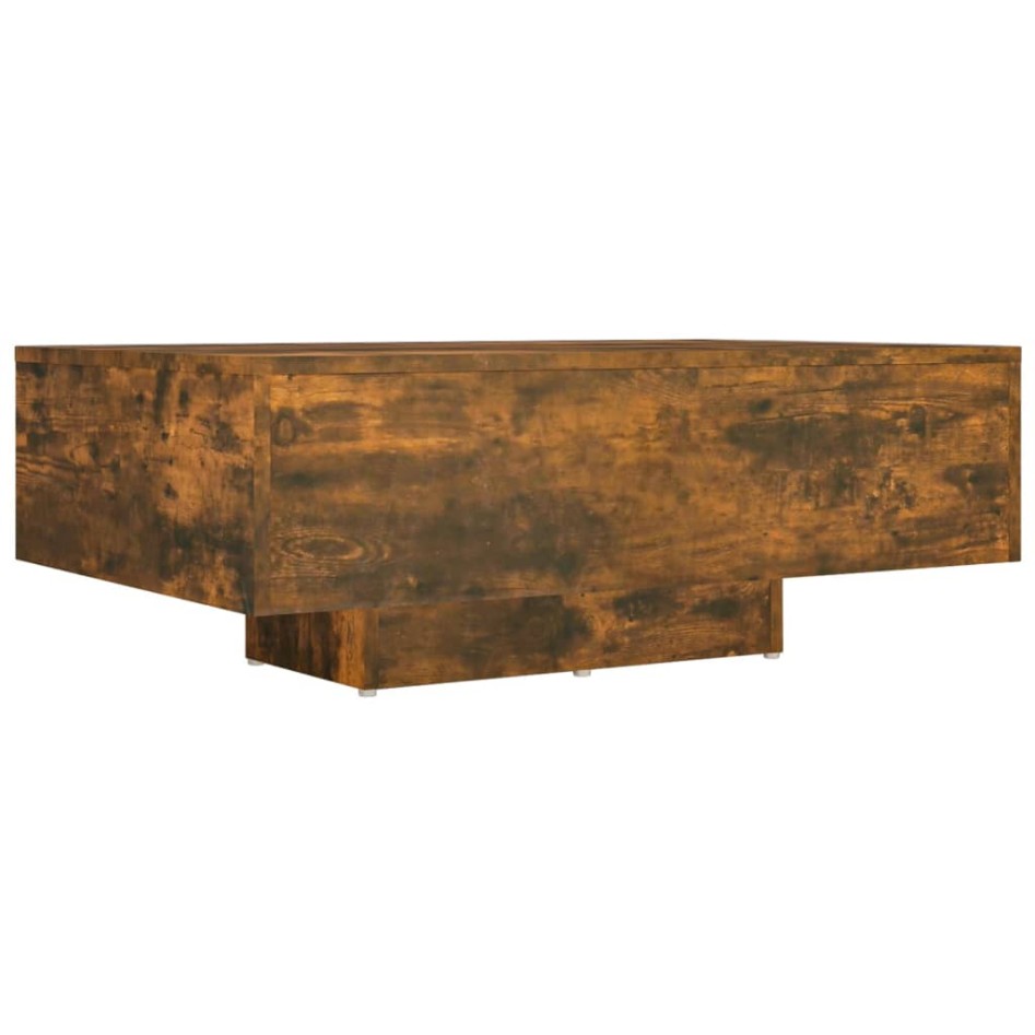 Mesa de centro madera contrachapada roble ahumado 85x55x31