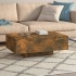Mesa de centro madera contrachapada roble ahumado 85x55x31