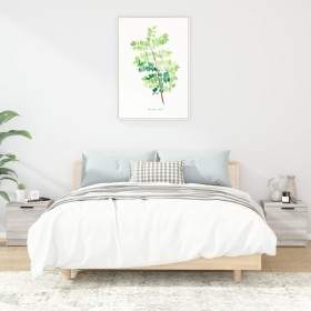 Mesitas de noche 2 unidades color gris Sonoma 40x39x40