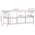 Mueble de TV hierro y madera contrachapada negro 102x33x45