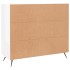 Aparador de madera de ingeniería blanco brillo 90x34x80
