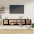 Armarios de pared 2 uds madera maciza pino negro 80x30x30
