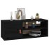 Armarios de pared 2 uds madera maciza pino negro 80x30x30