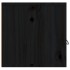 Armarios de pared 2 uds madera maciza pino negro 80x30x30