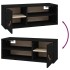 Armarios de pared 2 uds madera maciza pino negro 80x30x30