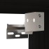 Armarios de pared 2 uds madera maciza pino negro 80x30x30