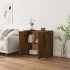 Aparador madera contrachapada color roble ahumado 80x33x70