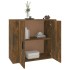 Aparador madera contrachapada color roble ahumado 80x33x70