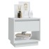 Mesitas de noche 2 uds madera contrachapada blanco 45x34x44