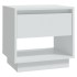 Mesitas de noche 2 uds madera contrachapada blanco 45x34x44