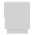 Mesitas de noche 2 uds madera contrachapada blanco 45x34x44