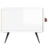 Mueble de TV madera de ingeniería blanco brillo 150x36x30