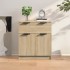 Aparador de madera contrachapada color roble Sonoma 60x30x70