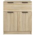 Aparador de madera contrachapada color roble Sonoma 60x30x70