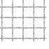 Panel de malla alambre rizado acero inox. 100x85 cm 11x11x2