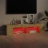 Mueble de TV con luces LED roble Sonoma 135x39x30