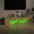 Mueble de TV con luces LED roble Sonoma 135x39x30