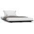 Estructura de cama madera maciza de pino negro 100x200