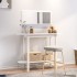 Mesa consola de madera maciza de pino blanco 110x40x80
