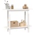 Mesa consola de madera maciza de pino blanco 110x40x80