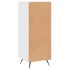 Aparador de madera contrachapada blanco brillante 34,5x34x90