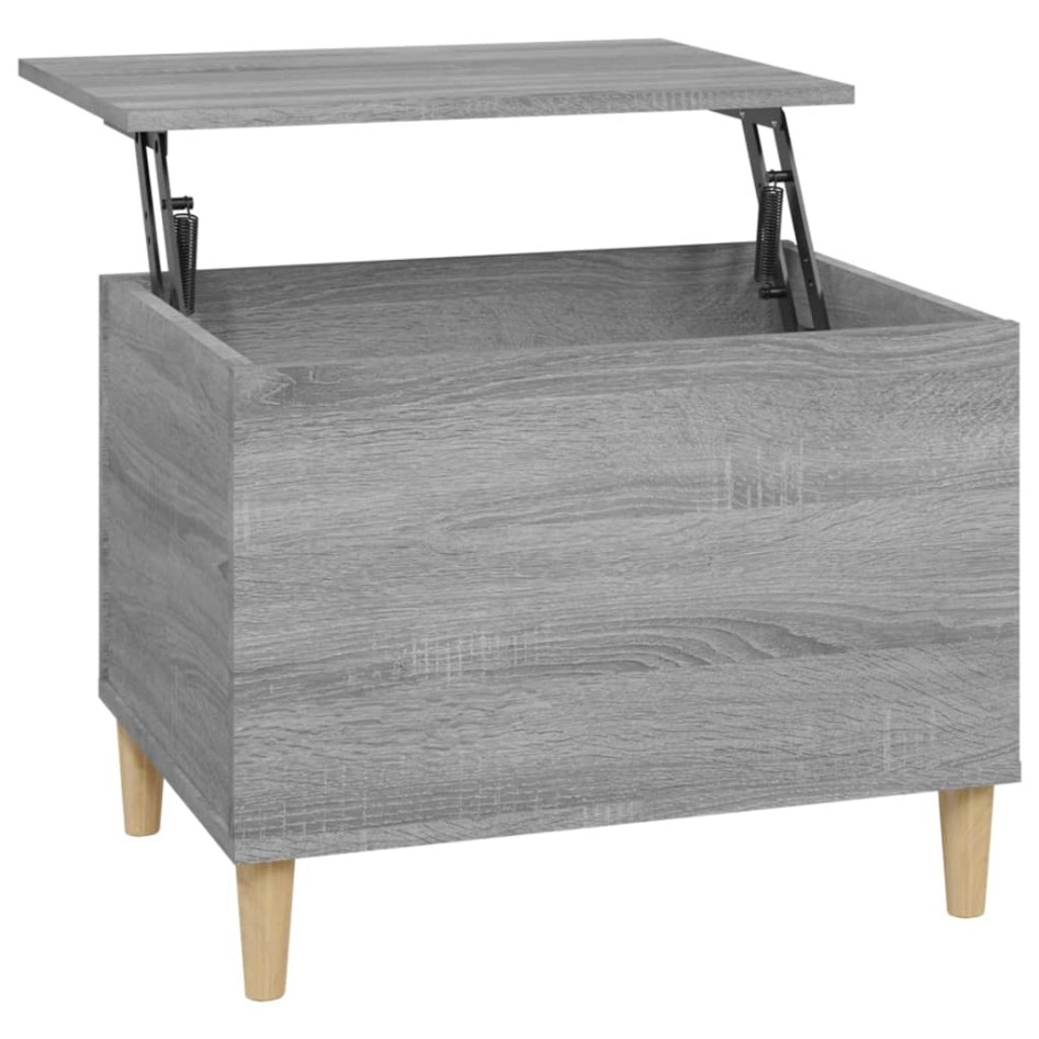 Mesa de centro madera contrachapada gris Sonoma 60x44,5x45