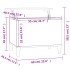 Mesa de centro madera contrachapada gris Sonoma 60x44,5x45