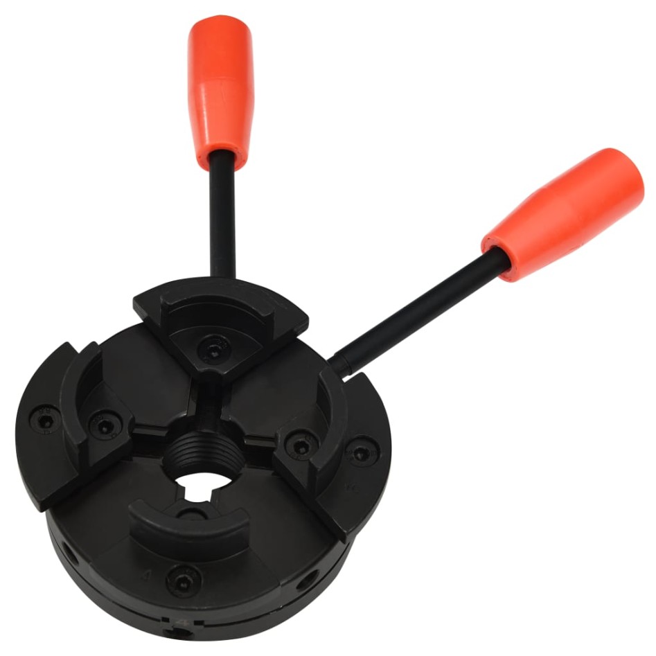 Mandril de madera 4 mordazas con conexión M33 acero 100