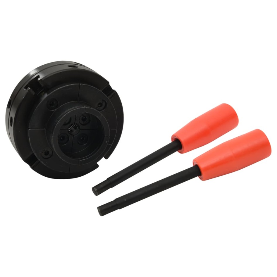 Mandril de madera 4 mordazas con conexión M33 acero 100