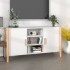 Aparador de madera contrachapada blanco 107x38x60