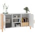 Aparador de madera contrachapada blanco 107x38x60