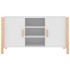Aparador de madera contrachapada blanco 107x38x60