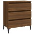 Aparador de madera contrachapada roble marrón 60x35x69
