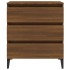Aparador de madera contrachapada roble marrón 60x35x69