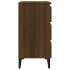 Aparador de madera contrachapada roble marrón 60x35x69