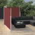 Toldo lateral retráctil marrón 120x600