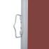 Toldo lateral retráctil marrón 120x600