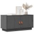 Mueble de TV de madera maciza de pino gris 80x34x40