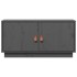 Mueble de TV de madera maciza de pino gris 80x34x40