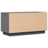 Mueble de TV de madera maciza de pino gris 80x34x40
