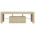 Mueble de TV con luces LED roble Sonoma 120x35x40